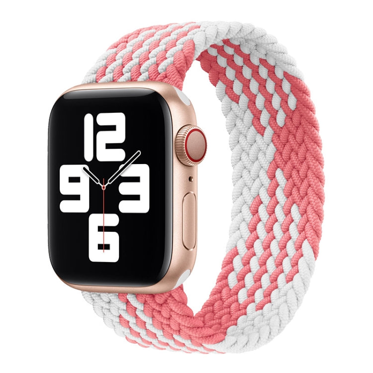 Nylon Single-turn Braided Watch Band For Apple Watch Series 8&7 41mm / SE 2&6&SE&5&4 40mm / 3&2&1 38mm, For Apple Watch Series 8&7 41mm,155mm, For Apple Watch Series 8&7 41mm, 155mm