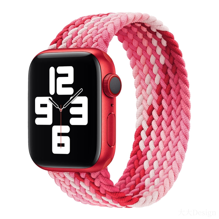 Nylon Single-turn Braided Watch Band For Apple Watch Series 8&7 41mm / SE 2&6&SE&5&4 40mm / 3&2&1 38mm, For Apple Watch Series 8&7 41mm,155mm, For Apple Watch Series 8&7 41mm, 155mm