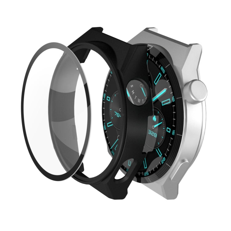 2 in 1 PC Frame + Tempered Glass Film Watch Protective Case, For Huawei GT3 Pro 46mm