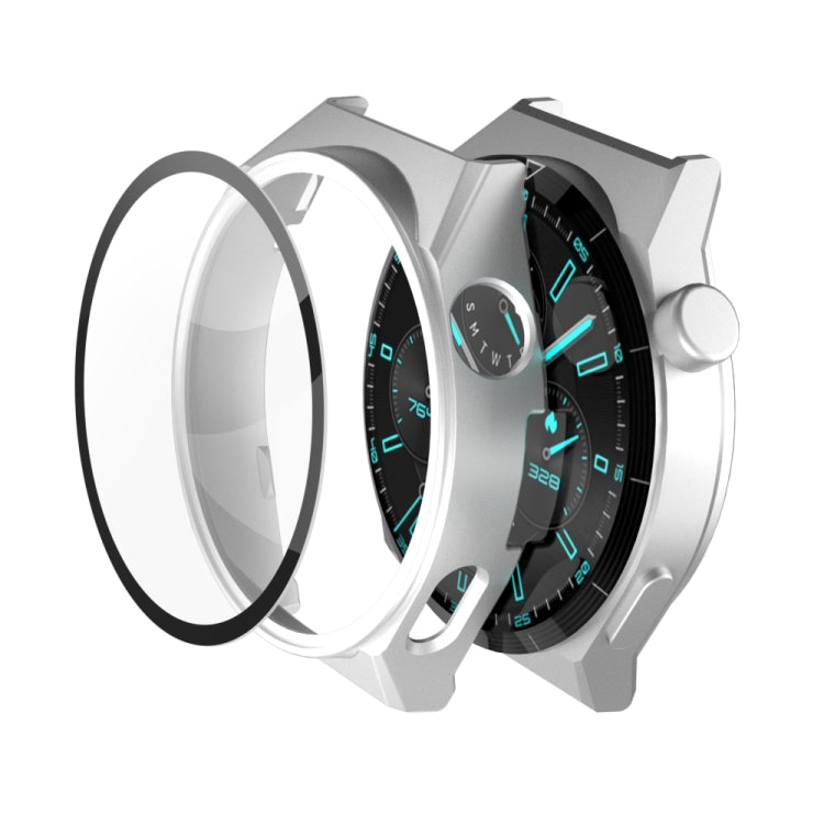 2 in 1 PC Frame + Tempered Glass Film Watch Protective Case, For Huawei GT3 Pro 46mm