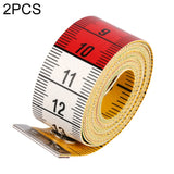 2 PCS 1.5m Button Measuring Tape Tool Measuring Clothes Waist Bust Measurement Sewing Tools Default Title