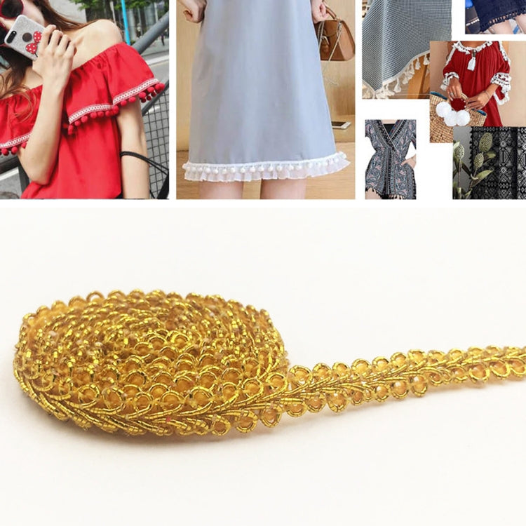 WG000108 Polyester Silk Centipede Shape Lace Belt DIY Clothing Accessories, Size: 5000 x 0.8cm