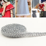 WG000108 Polyester Silk Centipede Shape Lace Belt DIY Clothing Accessories, Size: 5000 x 0.8cm