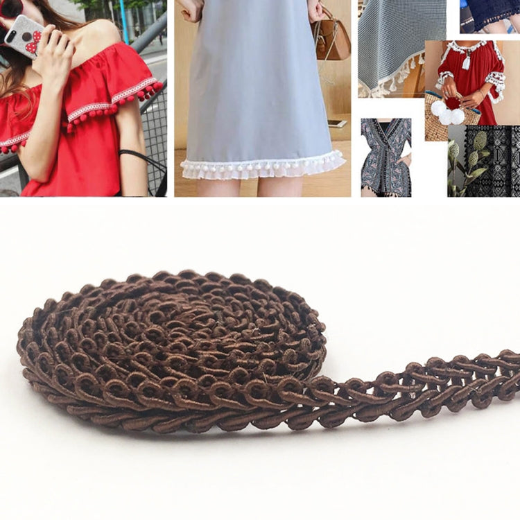 WG000108 Polyester Silk Centipede Shape Lace Belt DIY Clothing Accessories, Size: 5000 x 0.8cm