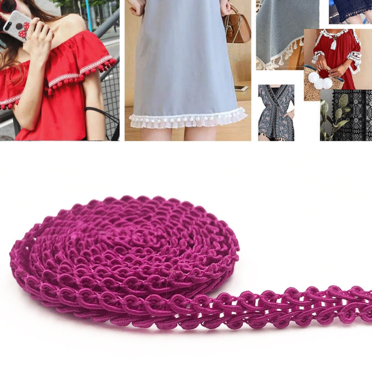 WG000108 Polyester Silk Centipede Shape Lace Belt DIY Clothing Accessories, Size: 5000 x 0.8cm