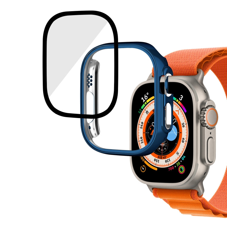 Plating Gloss PC Tempered Glass Integral Watch Case, For Apple Watch Ultra 3 / 2 / 1 49mm