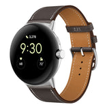 Genuine Leather Watch Band, For Google Pixel Watch 4 / 3 / 2 / 1 41mm