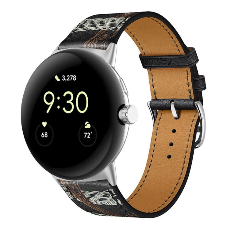 Genuine Leather Watch Band, For Google Pixel Watch 4 / 3 / 2 / 1 41mm