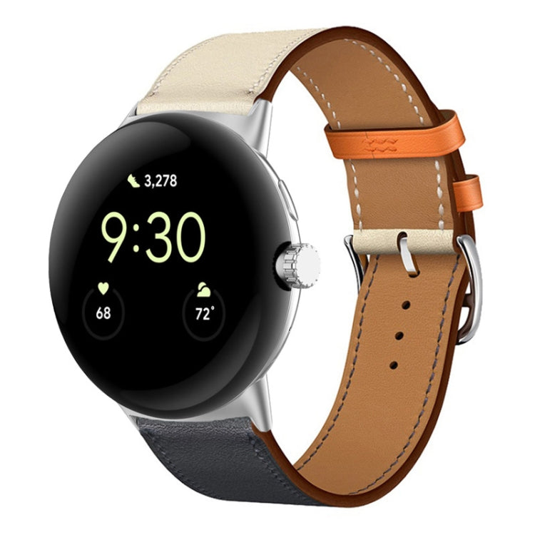 Genuine Leather Watch Band, For Google Pixel Watch 4 / 3 / 2 / 1 41mm