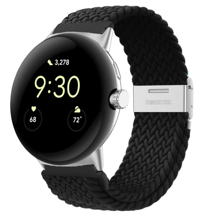 Metal Buckle Nylon Watch Band, For Google Pixel Watch 4 / 3 / 2 / 1 41mm