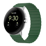 Two-section Magnetic Silicone Watch Band, For Google Pixel Watch 4 / 3 / 2 / 1 41mm