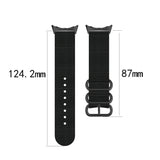 Three-ring Black Buckle Nylon Watch Band, For Google Pixel Watch 4 / 3 / 2 / 1 41mm