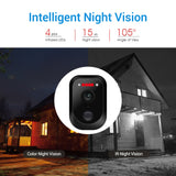 ESCAM QF370 3MP Cloud Storage PT WIFI Solar Panel IP Camera with PIR Alarm Support Night Vision & Two Way Audio, QF370