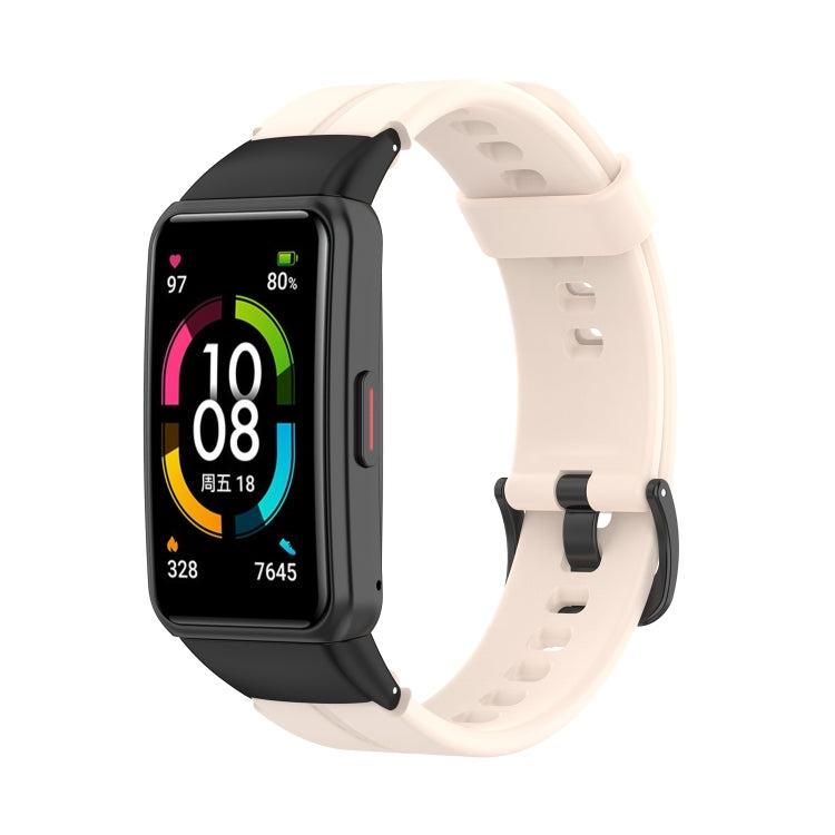 Solid Color Silicone Watch Band, For Honor Band 7