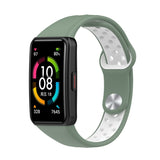 Two-color Reverse Buckle Silicone Watch Band, For Honor Band 7