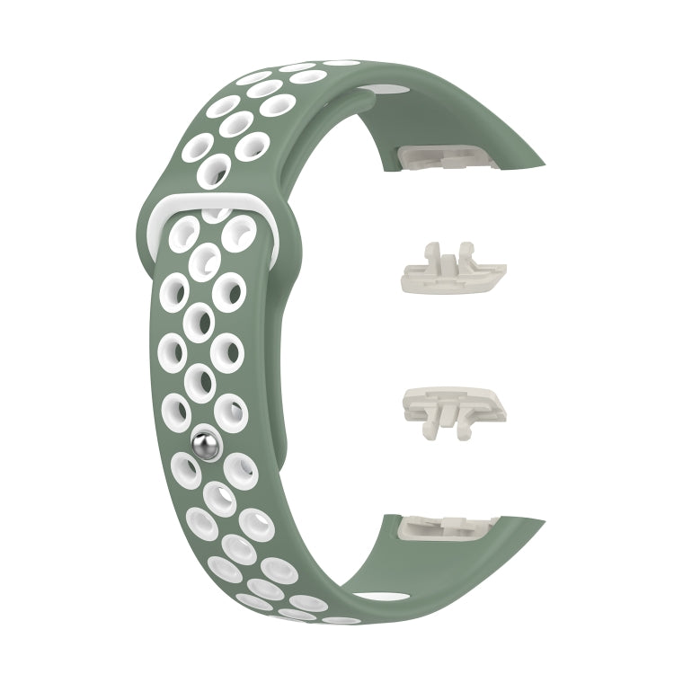 Two-color Reverse Buckle Silicone Watch Band, For Honor Band 7