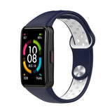 Two-color Reverse Buckle Silicone Watch Band, For Honor Band 7