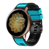 Universal Two Color Silicone Watch Band, 20mm, 22mm