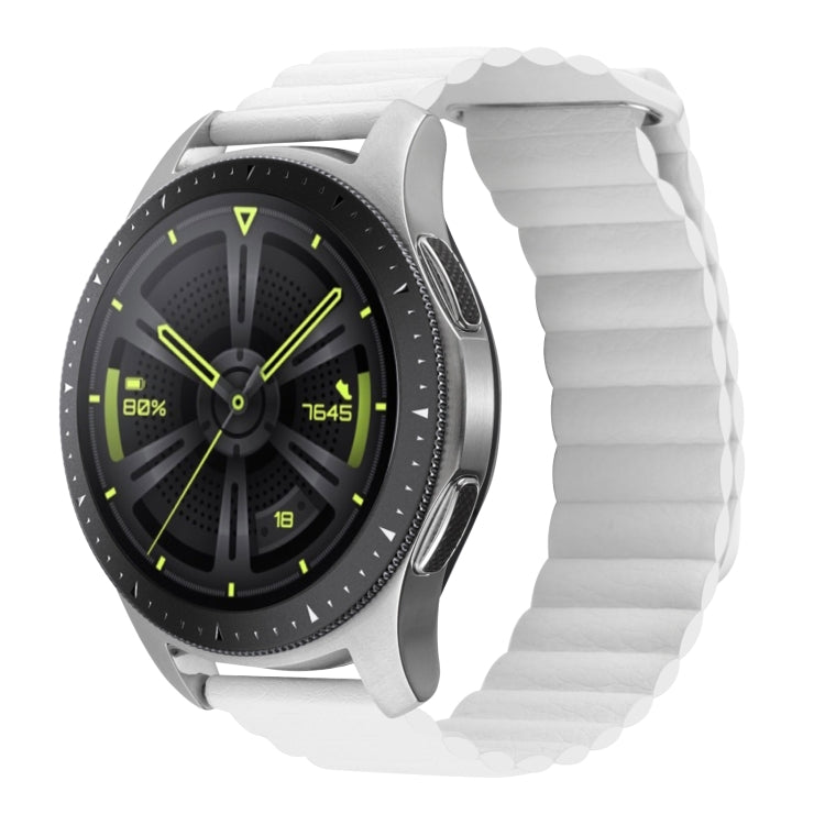 20mm Universal Magnetic Loop Leather Watch Band, For Amazfit GTS 4 / GTS 4 Mini / GTS 3