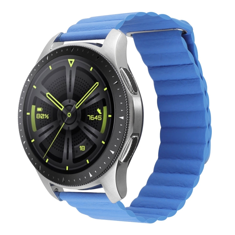 20mm Universal Magnetic Loop Leather Watch Band, For Amazfit GTS 4 / GTS 4 Mini / GTS 3