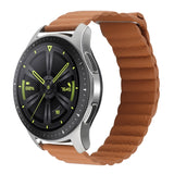 20mm Universal Magnetic Loop Leather Watch Band, For Amazfit GTS 4 / GTS 4 Mini / GTS 3