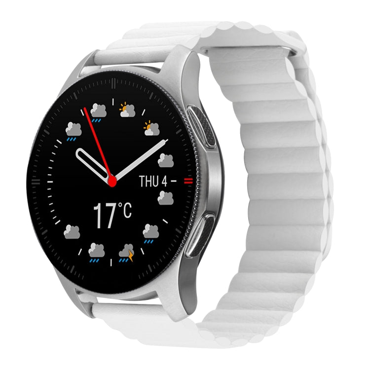 22mm Magnetic Loop Leather Watch Band, For Coros Apex 46mm/Apex Pro / Ticwatch Pro 3