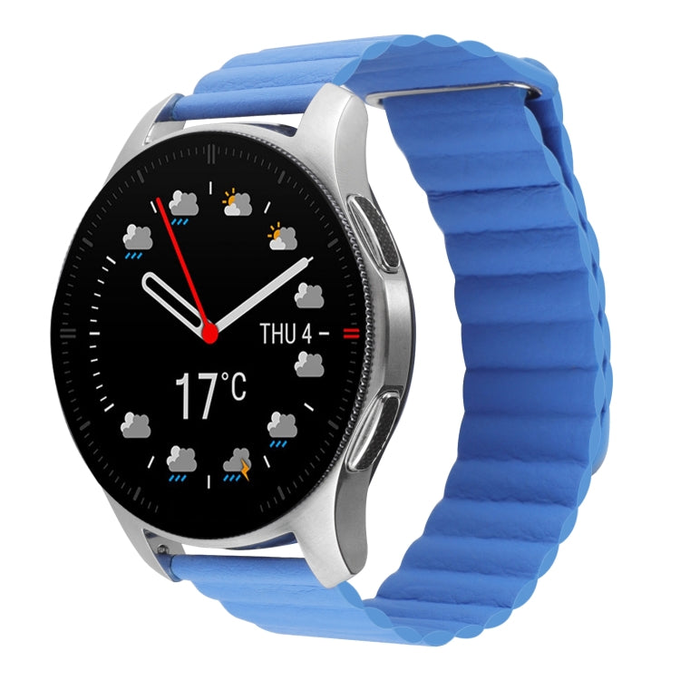 22mm Magnetic Loop Leather Watch Band, For Coros Apex 46mm/Apex Pro / Ticwatch Pro 3