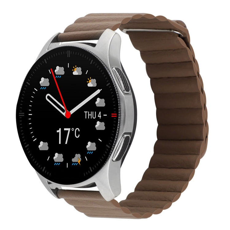 22mm Magnetic Loop Leather Watch Band, For Coros Apex 46mm/Apex Pro / Ticwatch Pro 3