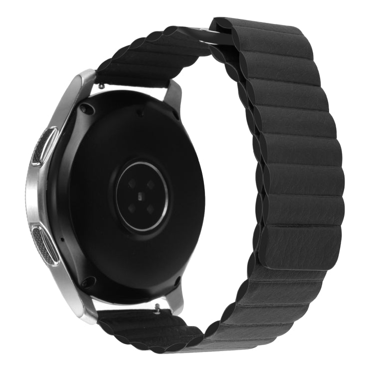 22mm Magnetic Loop Leather Watch Band, For Coros Apex 46mm/Apex Pro / Ticwatch Pro 3