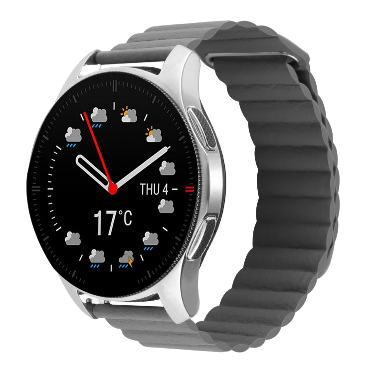 22mm Magnetic Loop Leather Watch Band, For Coros Apex 46mm/Apex Pro / Ticwatch Pro 3