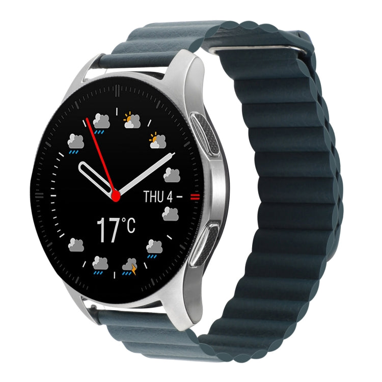 22mm Magnetic Loop Leather Watch Band, For Coros Apex 46mm/Apex Pro / Ticwatch Pro 3