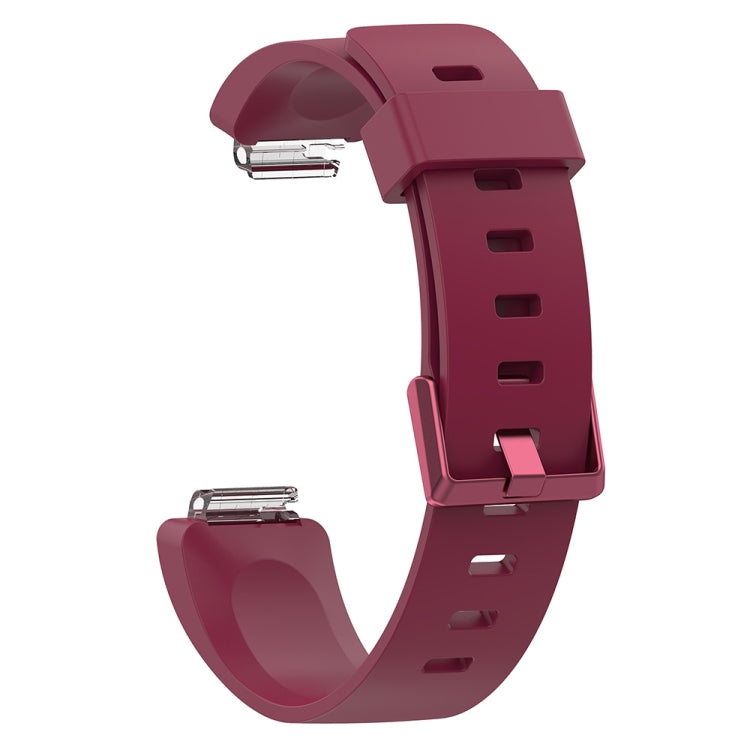 For Fitbit Inspire / Inspire HR Glossy Surface Silicone Replacement Wrist Strap Watchband, S, L