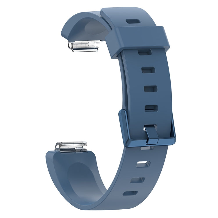For Fitbit Inspire / Inspire HR Glossy Surface Silicone Replacement Wrist Strap Watchband, S, L