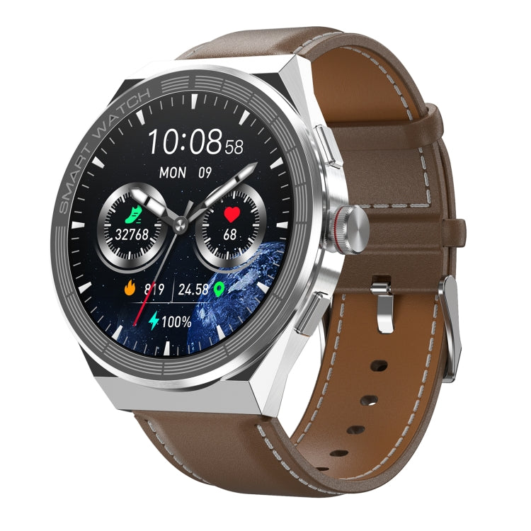 BM01 1.45 inch Leather Band IP68 Waterproof Smart Watch Support Bluetooth Call / NFC - Zen Craft