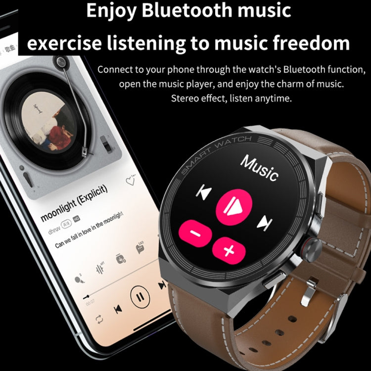 BM01 1.45 inch Leather Band IP68 Waterproof Smart Watch Support Bluetooth Call / NFC - Zen Craft