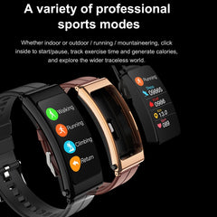 K13 1.14 inch Steel Band Earphone Detachable Smart Watch Support Bluetooth Call, Steel Band (Black), Steel Band (Gold) - Zen Craft