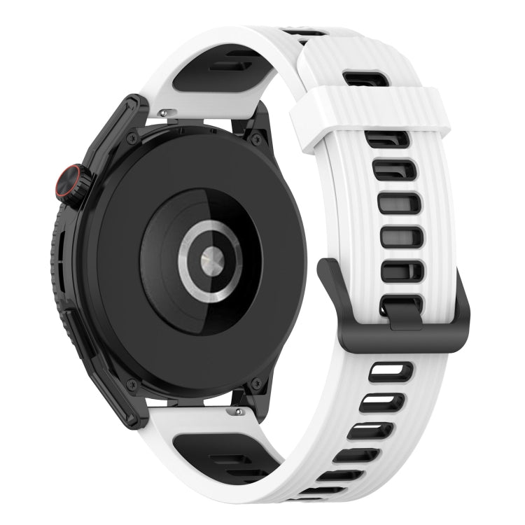 22mm Two-color Stripe Silicone Watch Band, For Huawei Watch GT 3 SE