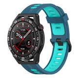 22mm Two-color Stripe Silicone Watch Band, For Huawei Watch GT 3 SE