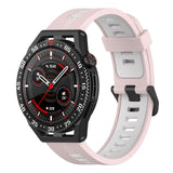 22mm Two-color Stripe Silicone Watch Band, For Huawei Watch GT 3 SE