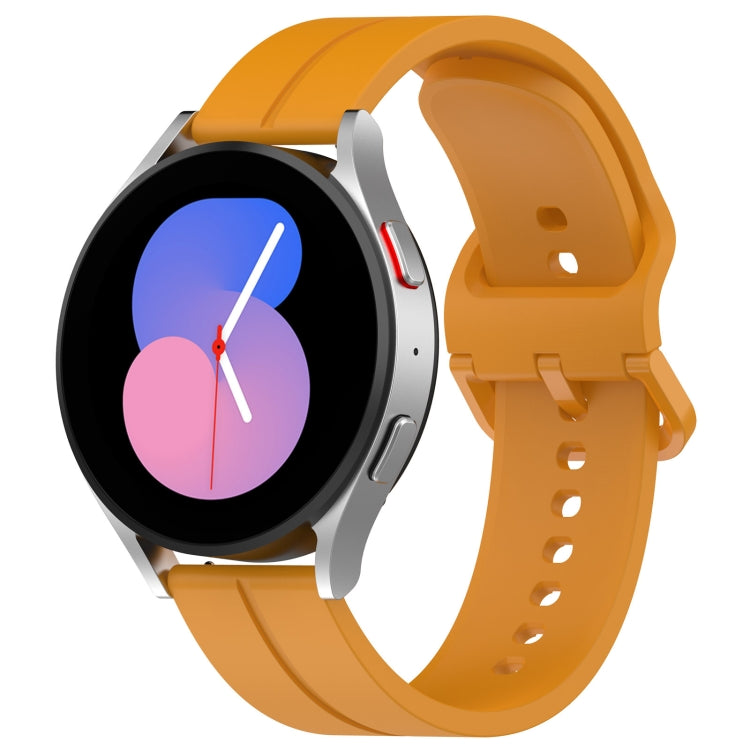 Universal Flat Head Groove Silicone Watch Band, 20mm, 22mm