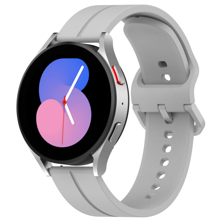 Universal Flat Head Groove Silicone Watch Band, 20mm, 22mm