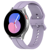 Universal Flat Head Groove Silicone Watch Band, 20mm, 22mm