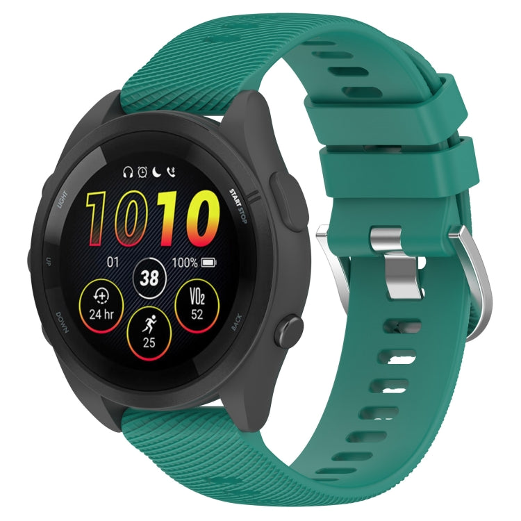 22mm Solid Color Silicone Watch Band, For Garmin Forerunner 265