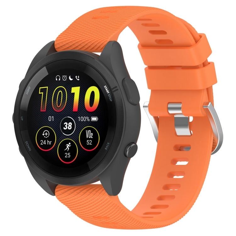 18mm Solid Color Silicone Watch Band, For Garmin Forerunner 265S
