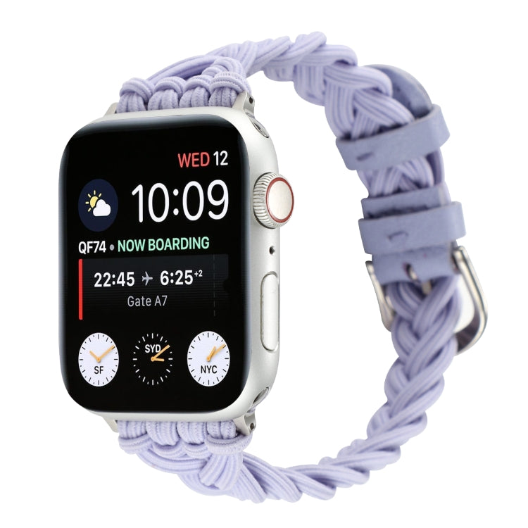 Single Elastic Nylon Braid Watch Band, For Apple Watch Series 8&7 45mm, For Apple Watch Series 8&7 41mm