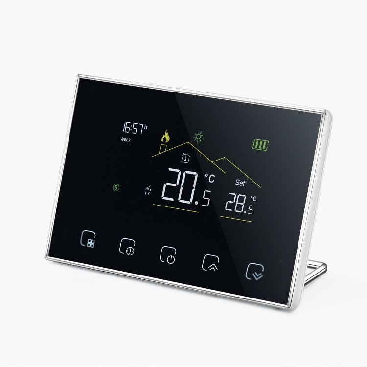 BHT-8000RF-VA- GBCW Wireless Smart LED Screen Thermostat With WiFi, Specification:Electric / Boiler Heating, Electric Heating, Electric Boiler Heating, Boiler Heating, Water Heating, Hydroelectric Heating, Water Boiler Heating