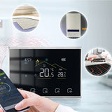 BHT-8000RF-VA- GBCW Wireless Smart LED Screen Thermostat With WiFi, Specification:Electric / Boiler Heating, Electric Heating, Electric Boiler Heating, Boiler Heating, Water Heating, Hydroelectric Heating, Water Boiler Heating