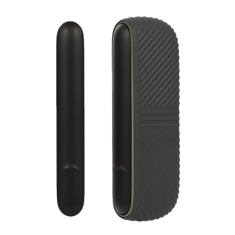Silicone Electronic Cigarette Case Charging Compartment With Side Cover, For IQOS ILUMA