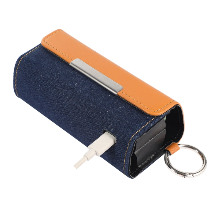 Portable Contrasting Color Electronic Cigarette Storage Bag with Hanging Loop, For IQOS ILUMA