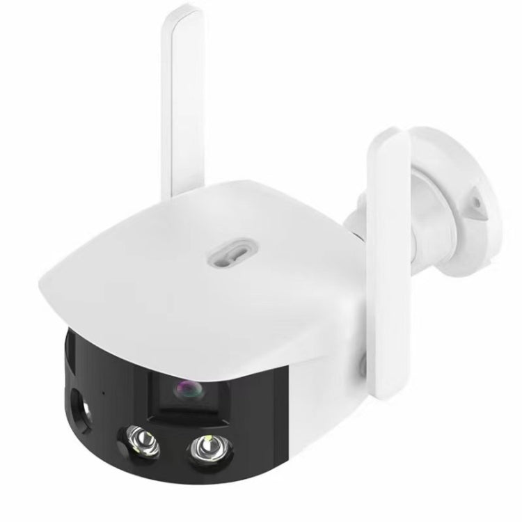Q38 WIFI Humanoid Recognition AI Alarm 180 Degree Dual 2MP IP Camera, AU Plug, US Plug, EU Plug, UK Plug UK Plug